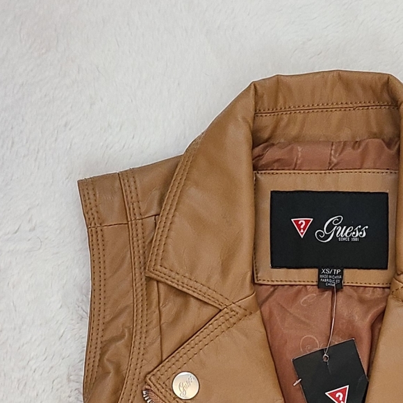 Brand New Xs Guess Tan Vest - Picture 2 of 4